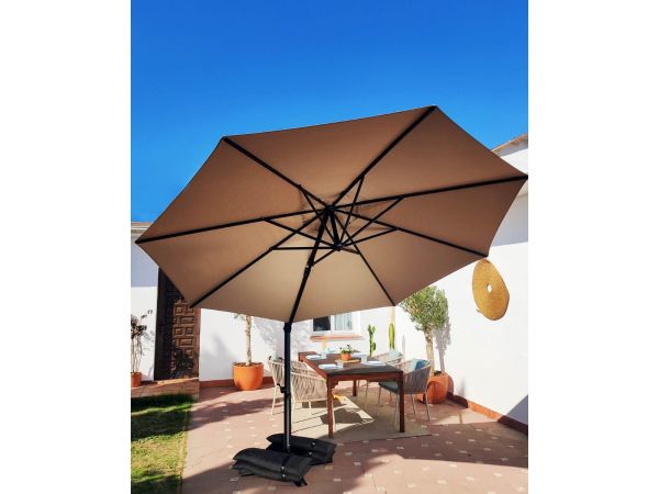 Baser Original Hængeparasol 3 m, Taupe